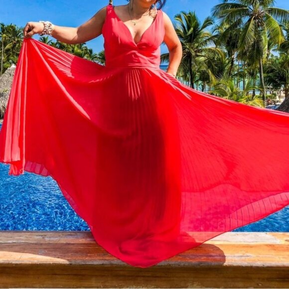 Laundry Segal Coral Chiffon Prom Dress - Picture 3 of 8